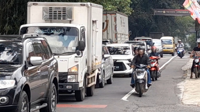 Arus Mudik di Jalur Gentong Mulai Meningkat
