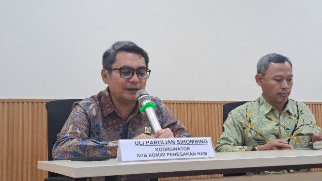 Koordinator Sub Komisi Penegakan HAM Uli Parulian Sihombing 