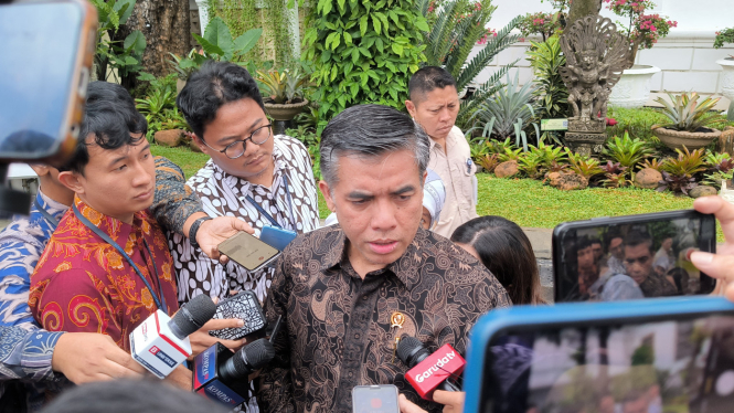 Menteri Ketenagakerjaan (Menaker), Yassierli di Kompleks Istana Kepresidenan, Jakarta Pusat