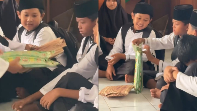 Viral Siswa Ini Dibelikan Baju Lebaran oleh Temen Sekelasnya