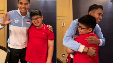Marselino Ferdinan Bertemu Bocah yang Jerseynya Direbut di GBK