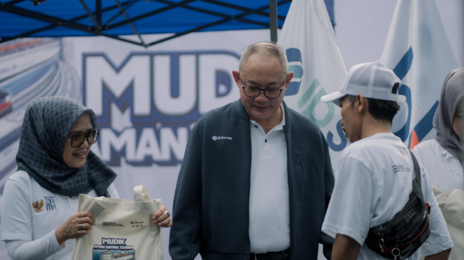 PT BKI menggelar 'Mudik Bersama BUMN 2025', dengan mengambil tema "Mudik Aman Sampai Tujuan" (dok.BUMN 2025)