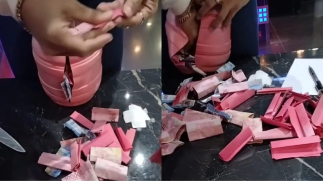 Viral Orang Ini Nabung di Celengan Setiap Hari Rp200 Ribu untuk THR Lebaran