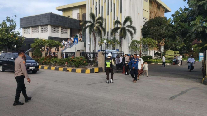 Pengamanan salat id di wilayah Pelabuhan Tanjung Priok