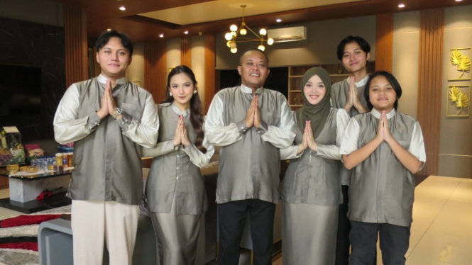 Momen Lebaran Keluarga Sule, Rizky Febian dan Mahalini