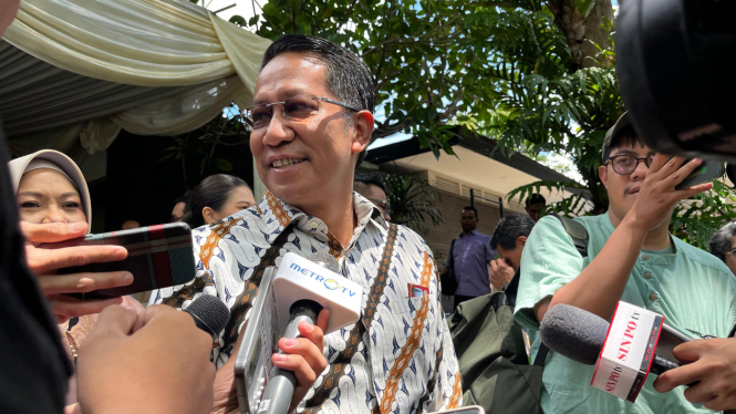 Menteri Hukum (Menkum), Supratman Andi Agtas di kawasan Widya Chandra