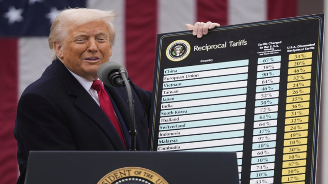 Presiden AS Donald Trump berlakukan tarif masuk barang impor ke AS