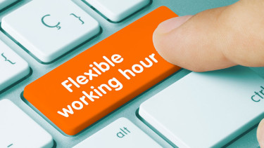 Ilustrasi work from anywhere (WFA) / flexible work.
