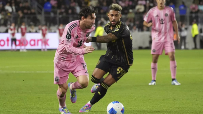 Lionel Messi saat Inter Miami VS LA FC