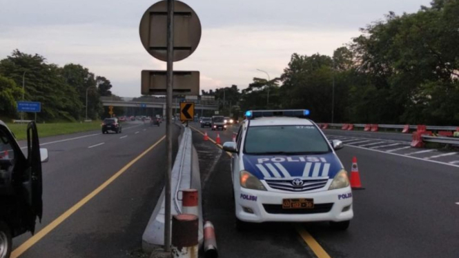  Pemberlakuan Contraflow di Jagorawi Arah ke Puncak