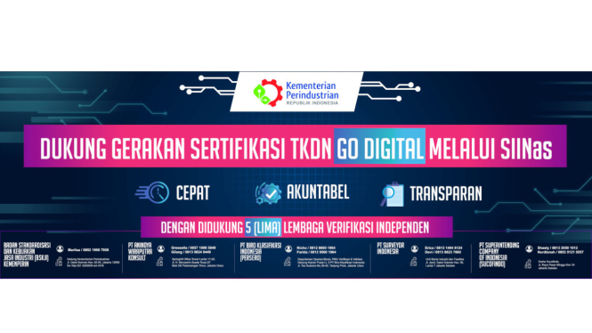 Digitalisasi Tingkat Komponen Dalam Negeri (TKDN).