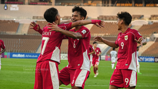 Selebrasi Timnas Indonesia U-17
