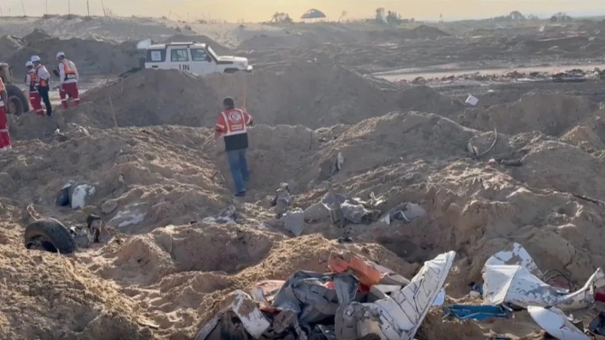 VIVA Militer: Kuburan massal di Rafah, Jalur Gaza