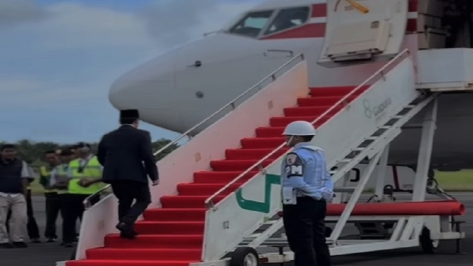 Presiden Prabowo jemput Asprinya Agung Surahman di Bengkulu 