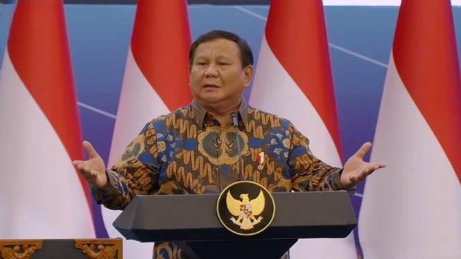 Presiden Prabowo Subianto di Sarasehan Ekonomi 2025