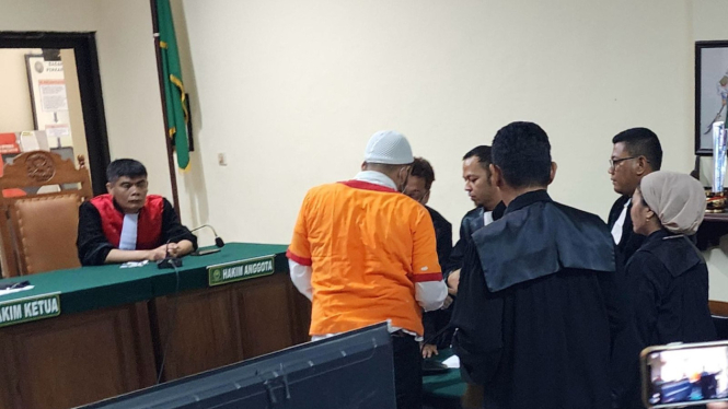 Aipda Robig jalani sidang perdana di Pengadilan Negeri Semarang, Jawa Tengah