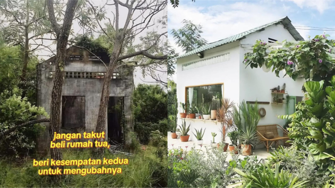 Viral! Wanita Ini Ubah Rumah Tua yang Tampak Seram Jadi Aesthetic