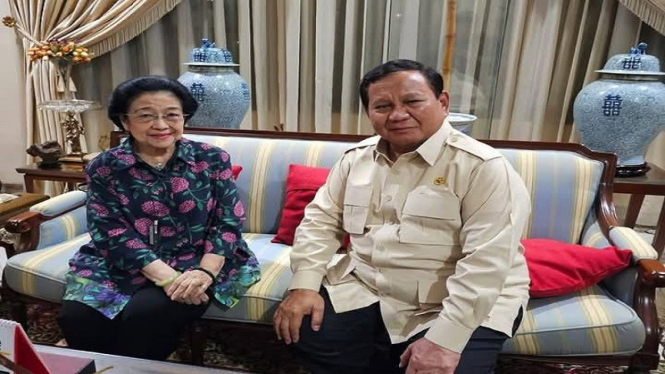 Presiden Prabowo bertemu Megawati Soekarnoputri di Teuku Umar