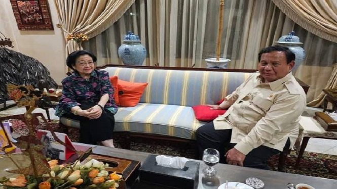 Presiden Prabowo bertemu Megawati Soekarnoputri di Teuku Umar