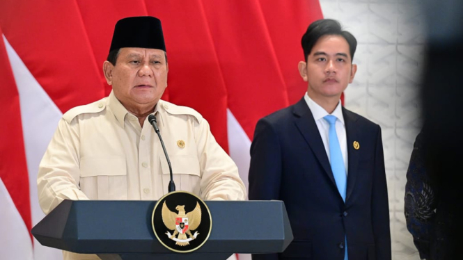 Presiden RI Prabowo Subianto di Pangkalan TNI AU Halim Perdanakusuma (sumber foto: Muchlis Jr - Biro Pers Sekretariat Presiden)