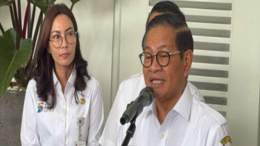 Gubernur DKI Jakarta Pramono Anung Wibowo di Balai Kota Jakarta.