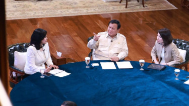 Prabowo Subianto menyampaikan apresiasi atas kinerja Menteri Pertanian, Amran S