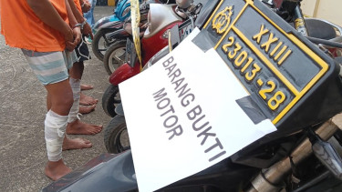 Pelaku Curanmor Maling Motor Dinas Polres Serang.