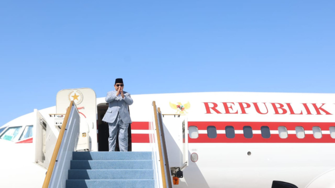 Presiden RI Prabowo Subianto bertolak ke Ankara, Turkiye (sumber: Syauqi - Biro Pers Sekretariat Presiden)