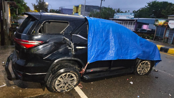 Mobil Dinas Bupati Luwu Utara Kecelakaan di Luwu, Sulsel