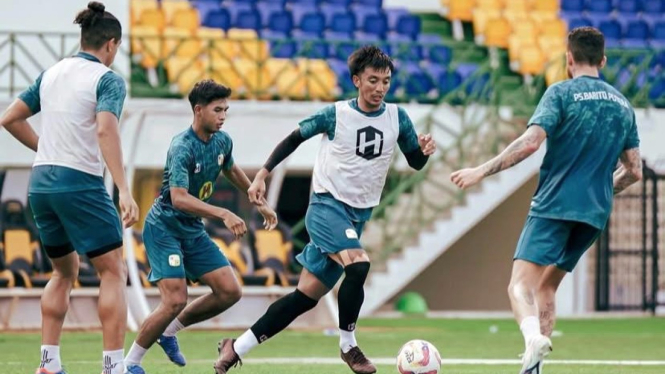 PS Barito Putera saat melakukan latihan jelang laga melawan Persita Tangerang - Foto Dok Liga 1 Indonesia