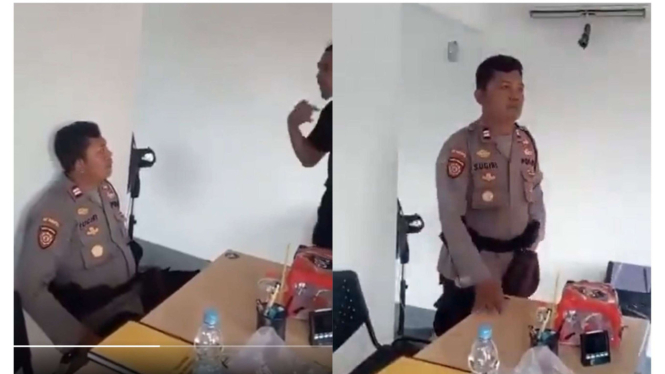 Viral Oknum Polisi Diduga Lecehkan Wanita Penjual Es di Tangsel