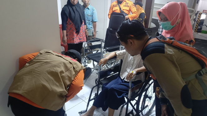 Gadis bernama Mia tengah mendapat perawatan di RS Melania Kota Bogor.