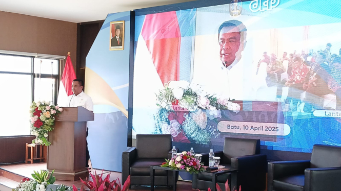 Kepala DKP Jawa Timur Muhammad Isa Anshori di acara FPD di Kota Batu. (Foto-foto: Mokhamad Dofir/VIVA Jatim) 
