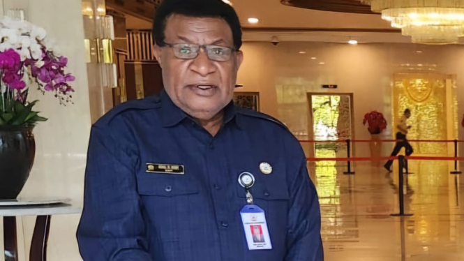 Ketua Majelis Rakyat Papua (MRP) Provinsi Papua Pegunungan, Agus Nikilik Hubi
