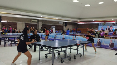 Pertandingan Liga Tenis Meja Bali piala Rektor Cup ITB STIKOM Bali 