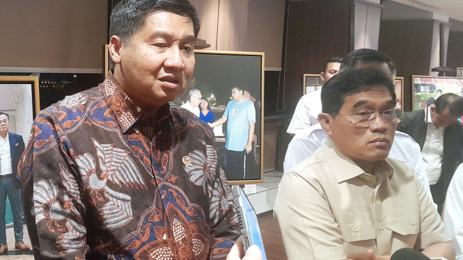 Menteri Perumahan dan Kawasan Permukiman (PKP), Maruarar Sirait, saat ditemui di kantornya, kawasan Thamrin, Jakarta Pusat, Senin, 14 April 2025]