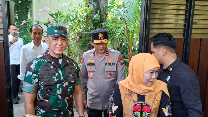 Gubernur Khofifah Indar Parawansa dan Forkopimda Jawa Timur Sowan ke Jokowi