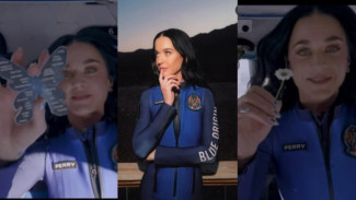 Keseruan Katy Perry Liburan ke Luar Angkasa, Sujud Syukur di Tanah Saat Kembali ke Bumi