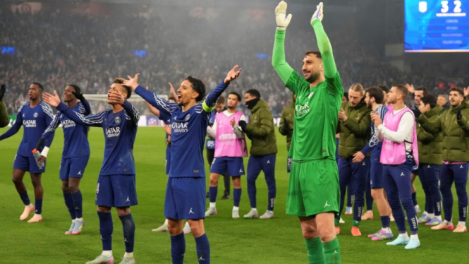 Paris Saint-Germain usai melawan Aston Villa
