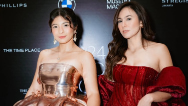 Wulan Guritno dan putrinya, Shalom.