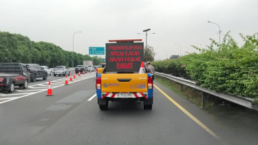 Pengalihan arus lalu lintas imbas kemacetan di Tol Sedyatmo