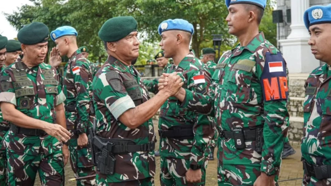 VIVA Militer: Pangdivif 3 Kostrad lepas Satgas BGC 39-G Konga MONUSCO