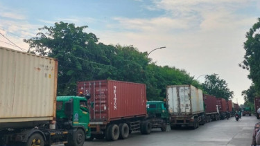 Situasi arus lalu lintas di Traffic light JGC Jl. Cakung Cilincing (Dok. TMC Polda Metro Jaya)