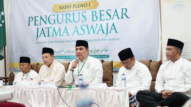 Eks Sekrteris Jenderal PBNU, Helmy Faishal Zaini yang juga Sekjen JATMA Aswaja