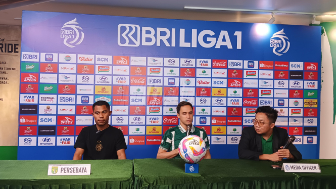 Jumpa Pers Persebaya jelang lawan Madura United