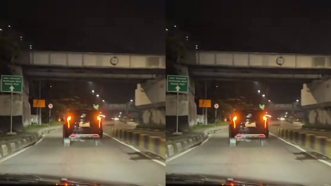 Pajero melaju ugal-ugalan di Kawasan Mangga Dua, Jakut