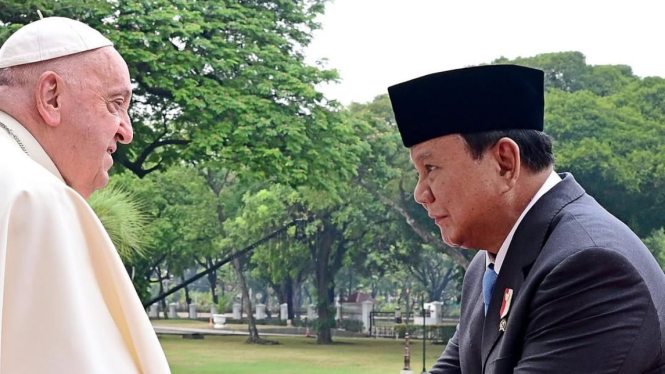 Presiden RI, Prabowo Subianto dan Paus Fransiskus