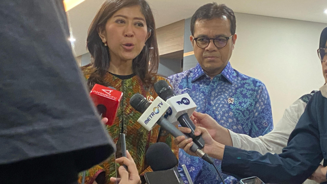 Menkomdigi Meutya Hafid Usai Bertemu Tony Blair (Doc: Natania Longdong)