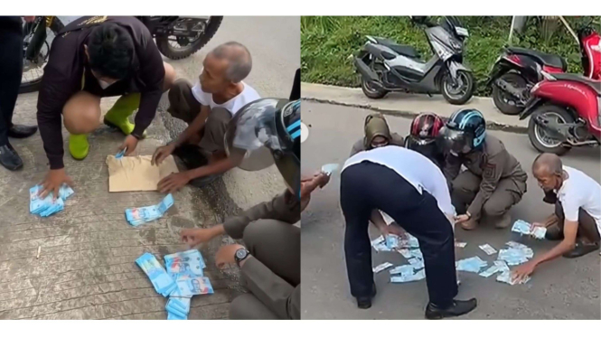 Viral Uang Rp25 Juta Tercecer di Jalan, Warga Kompak Kembalikan