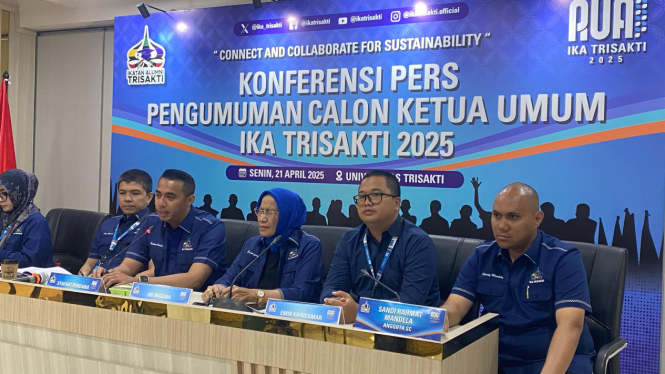 Konferensi Pers Pengumuman Calon Ketua Umum Ika Trisakti 2025 (Doc: Natania Longdong)